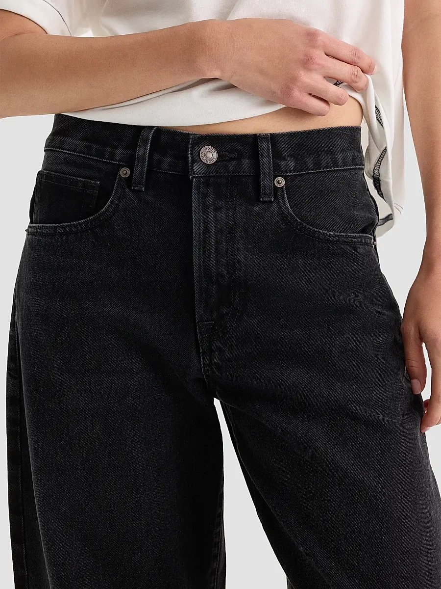 GOOD AMERICAN Women's Vintage Barrel-Leg Ankle Jeans | Thumbnail 5 GOOD AMERICAN Women's Vintage Barrel-Leg Ankle Jeans | Thumbnail 5