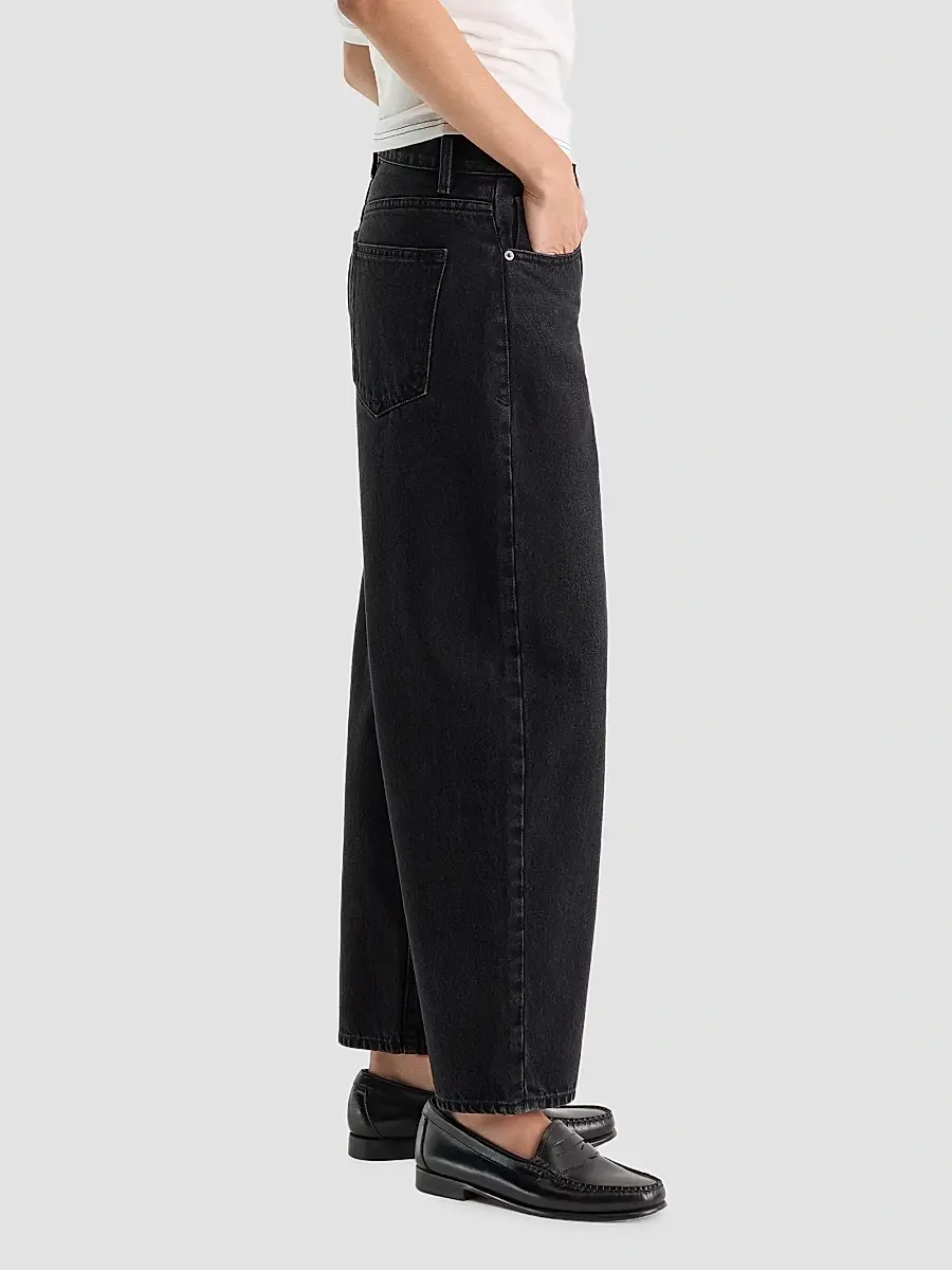 GOOD AMERICAN Women's Vintage Barrel-Leg Ankle Jeans | Thumbnail 7 GOOD AMERICAN Women's Vintage Barrel-Leg Ankle Jeans | Thumbnail 7