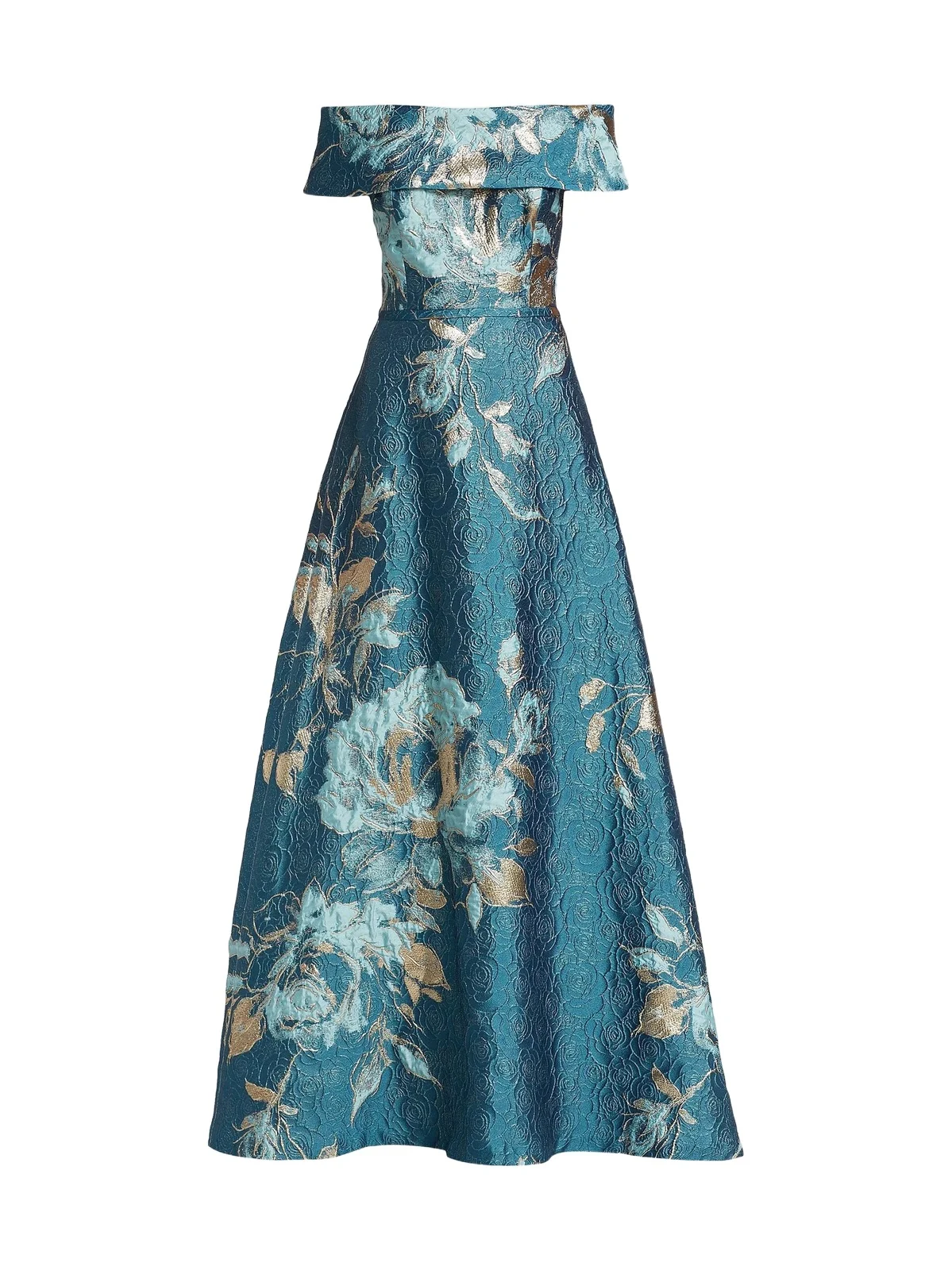 Women's Floral Off-The-Shoulder Gown Women's Floral Off-The-Shoulder Gown