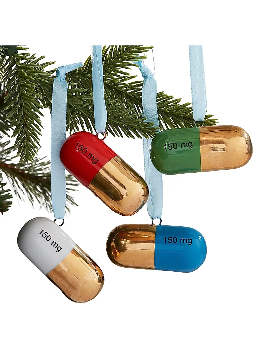 Jonathan Adler Full Dose 4-Piece Ornament Set | Thumbnail 3