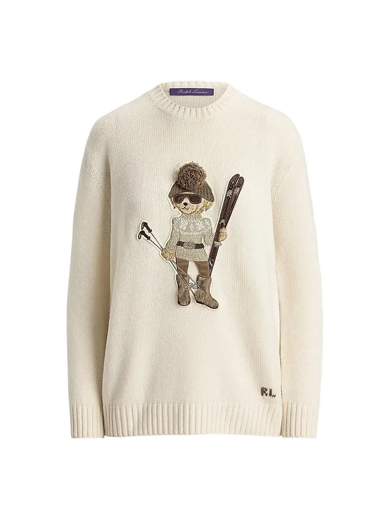 Women's Ski Bear Cashmere Sweater