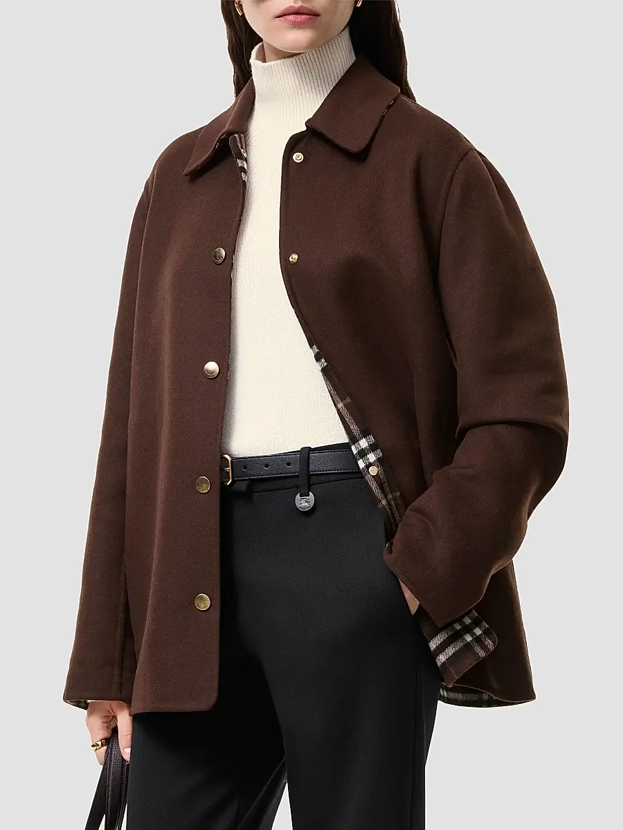 Burberry Women's Lancashire Wool Jacket | Thumbnail 2