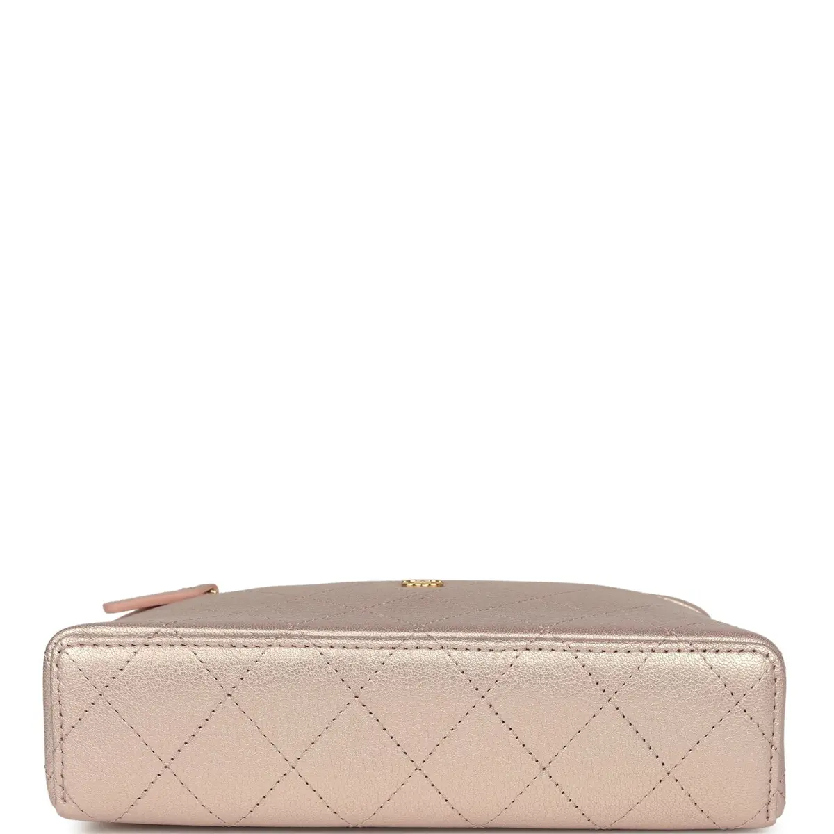 Chanel Chanel Top Handle Long Vanity Case with Chain Pink Iridescent Grained Goatskin Gold Hardware | Thumbnail 6 Chanel Chanel Top Handle Long Vanity Case with Chain Pink Iridescent Grained Goatskin Gold Hardware | Thumbnail 6