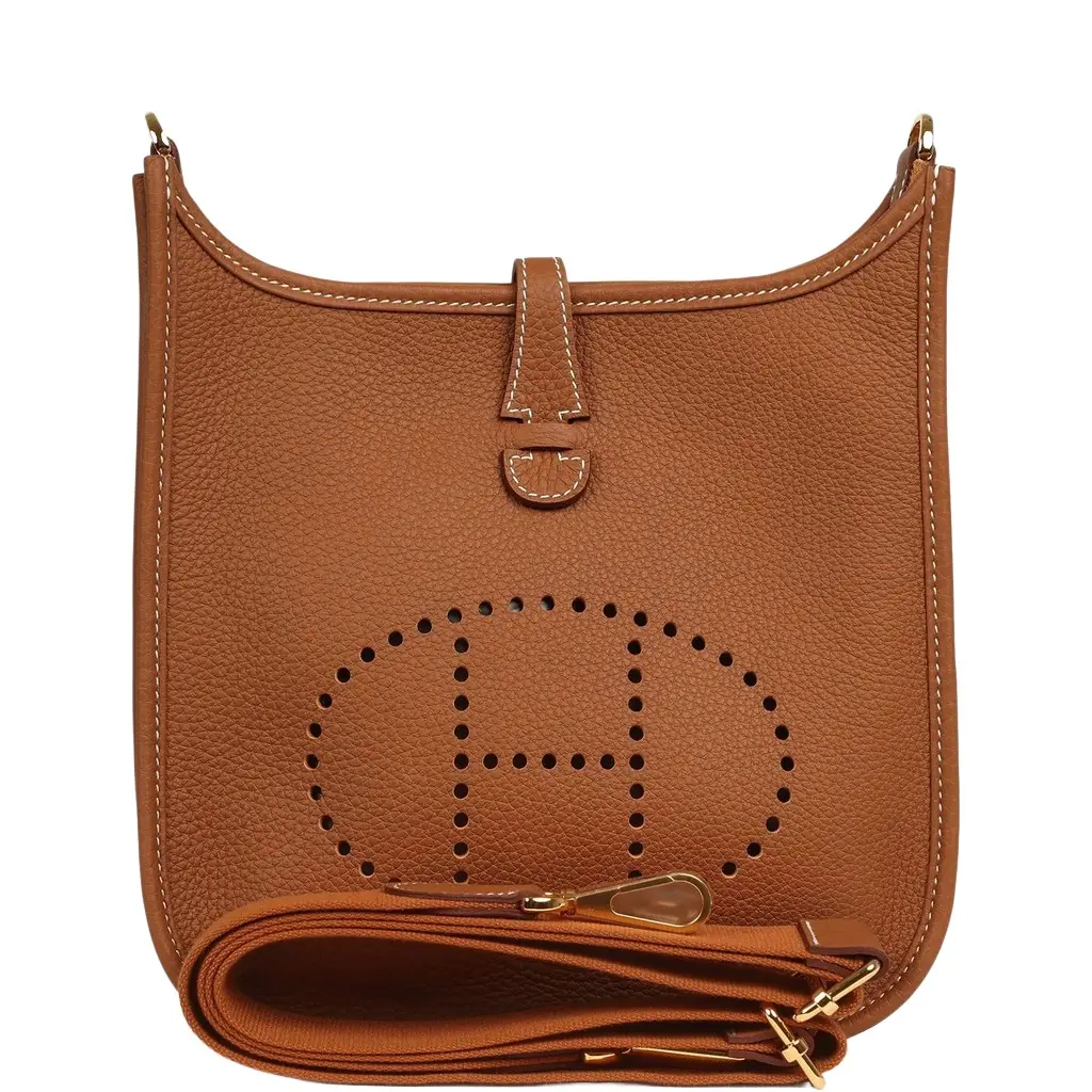 HERMÈS Hermes Evelyne 23 Gold Clemence Gold Hardware | Image 1 HERMÈS Hermes Evelyne 23 Gold Clemence Gold Hardware | Image 1