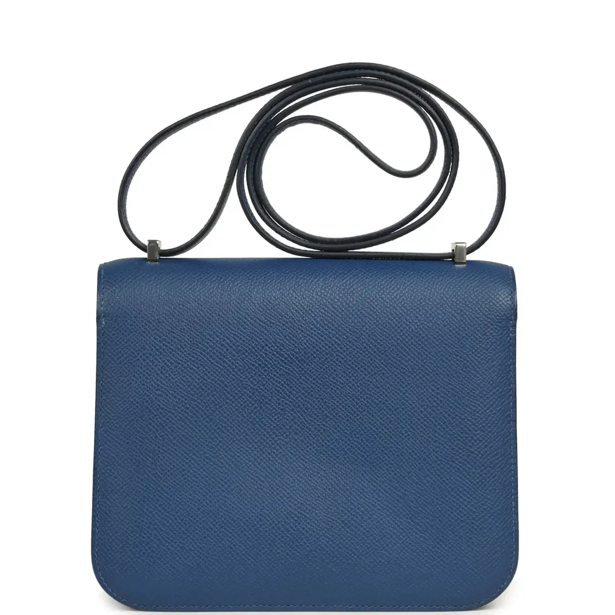 HERMÈS Pre-owned Hermes Constance 18 Bleu Tie Epsom Palladium Hardware | Thumbnail 4 HERMÈS Pre-owned Hermes Constance 18 Bleu Tie Epsom Palladium Hardware | Thumbnail 4