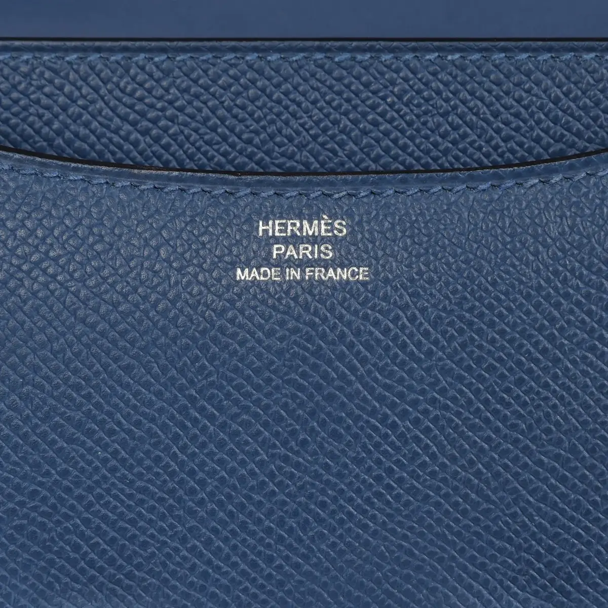 HERMÈS Pre-owned Hermes Constance 18 Bleu Tie Epsom Palladium Hardware | Thumbnail 8 HERMÈS Pre-owned Hermes Constance 18 Bleu Tie Epsom Palladium Hardware | Thumbnail 8