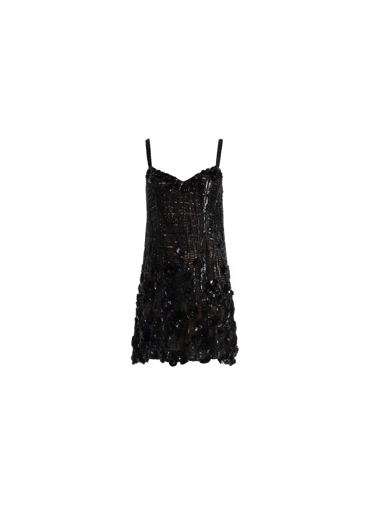 Elie Saab Bead Embroidered Short Dress