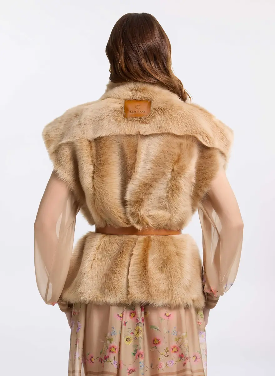 Elie Saab Fur Vest | Thumbnail 3