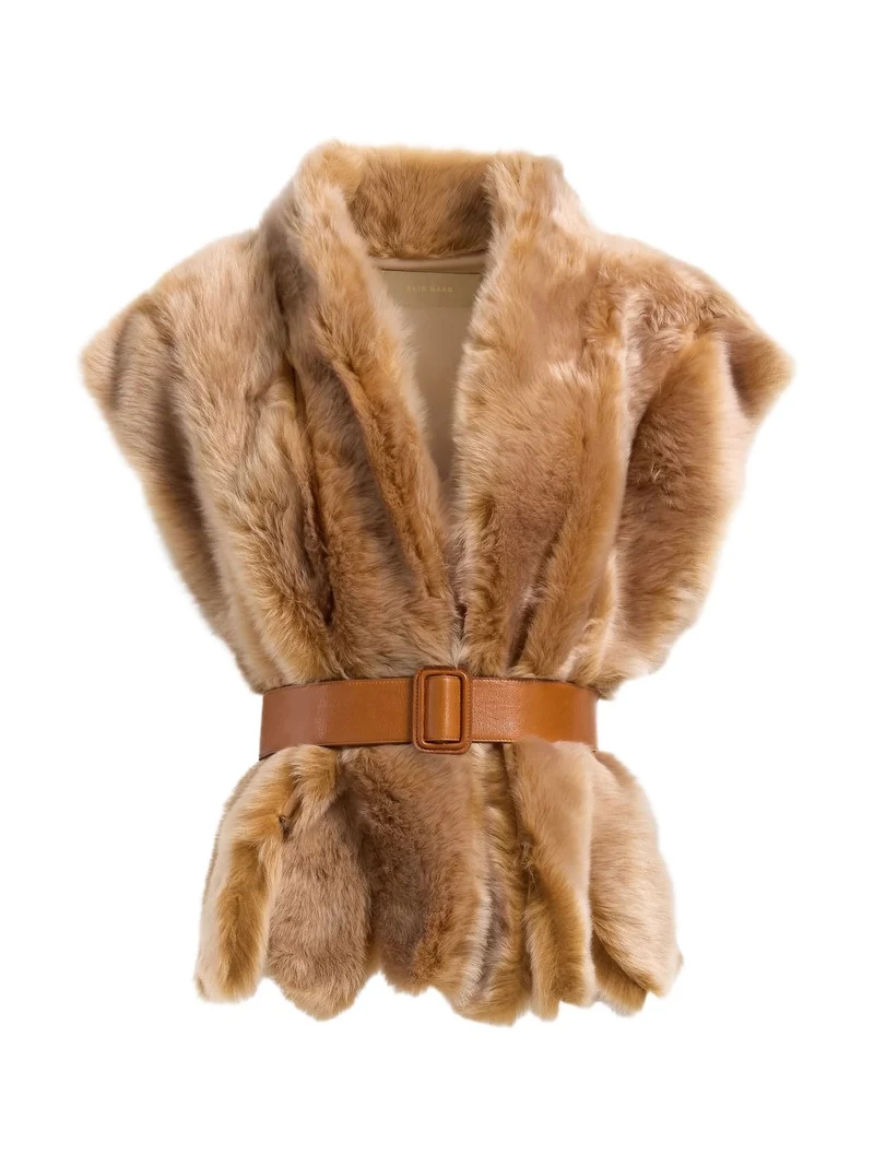 Elie Saab Fur Vest