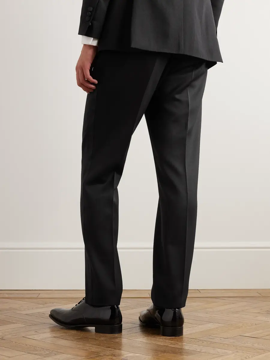 Favourbrook Hampton Slim-Fit Grosgrain-Trimmed Wool-Twill Tuxedo Trousers - Men | Thumbnail 3