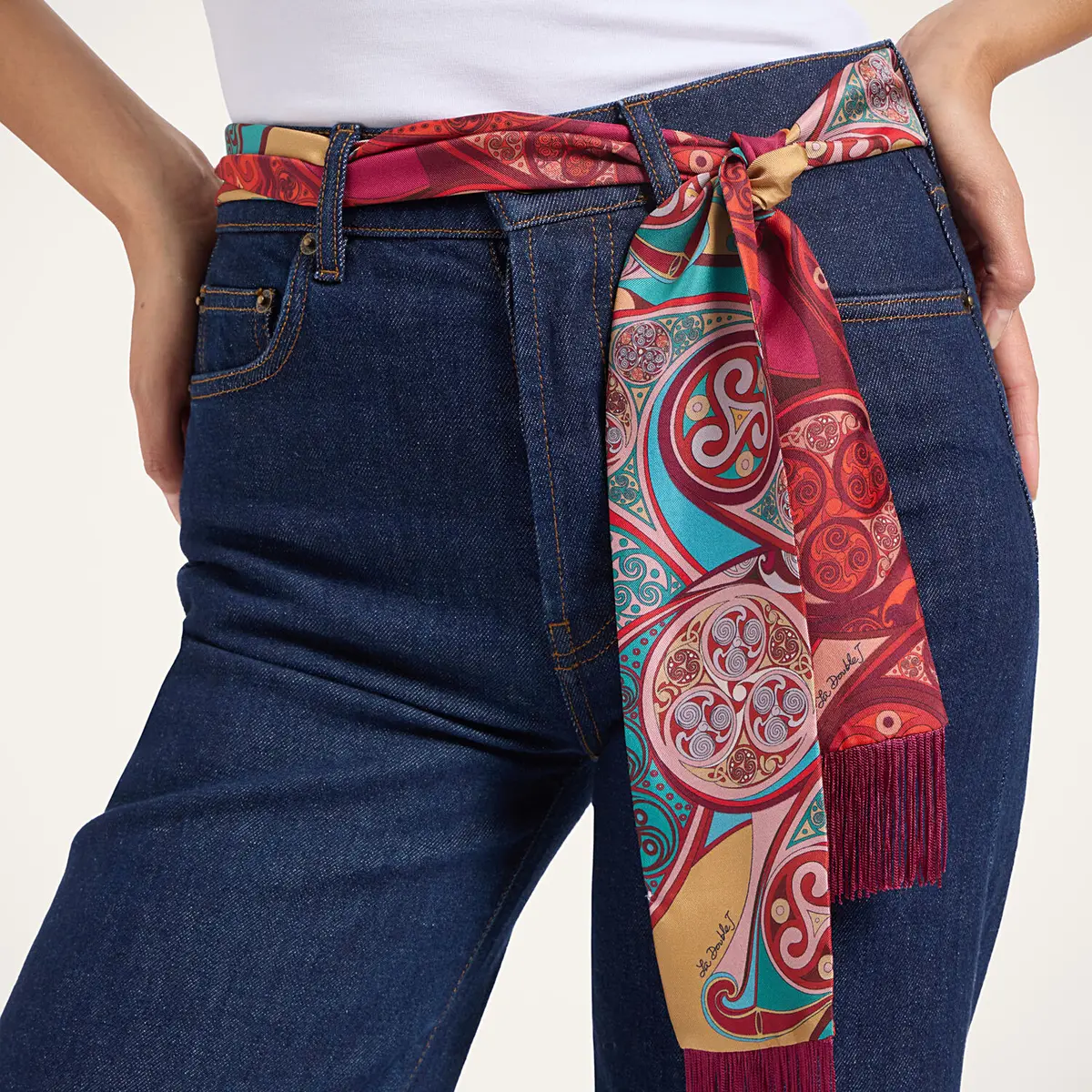 La Double J Skinny Scarf | Thumbnail 3 La Double J Skinny Scarf | Thumbnail 3
