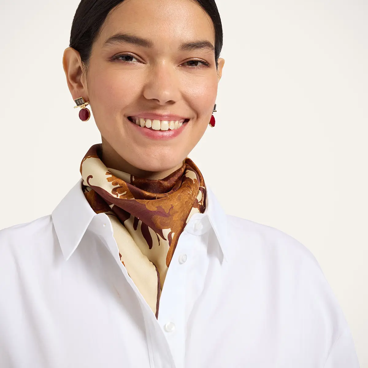 La Double J Diamond Scarf | Thumbnail 2 La Double J Diamond Scarf | Thumbnail 2