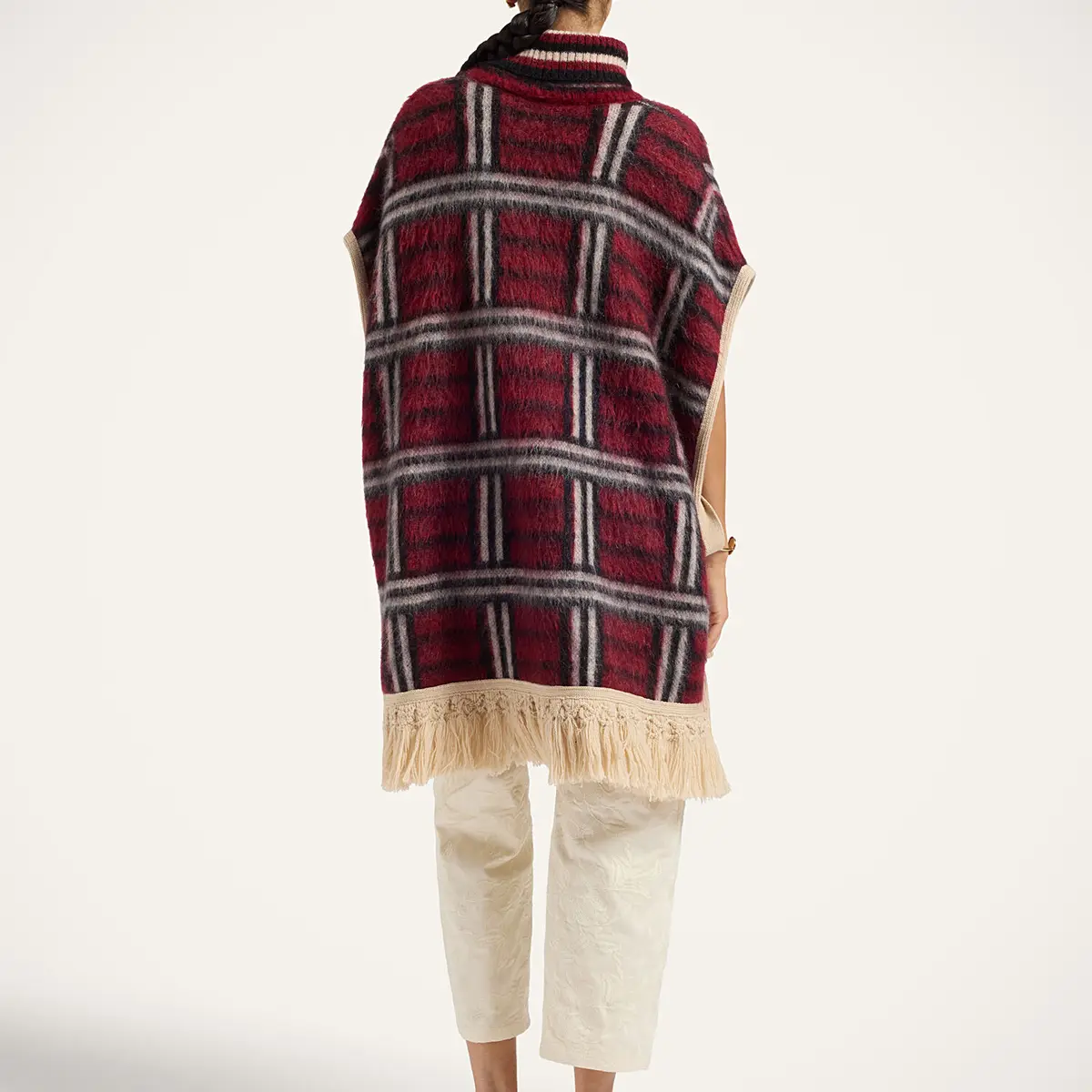 La Double J Check Poncho | Thumbnail 2 La Double J Check Poncho | Thumbnail 2