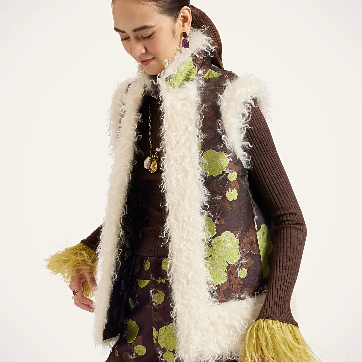 La Double J Sleeveless Folk Jacket | Thumbnail 3 La Double J Sleeveless Folk Jacket | Thumbnail 3