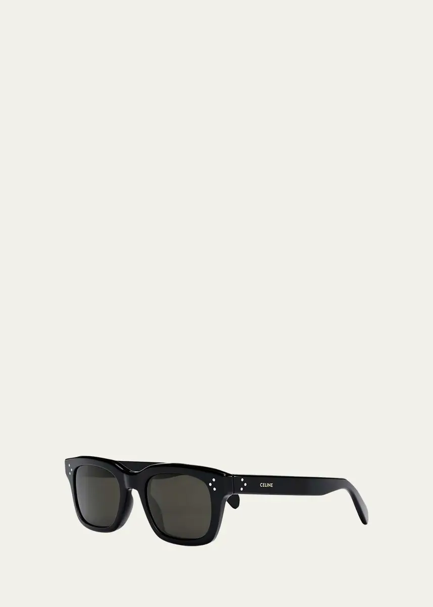 Celine Men's Havana Rectangle Logo Sunglasses | Thumbnail 2 Celine Men's Havana Rectangle Logo Sunglasses | Thumbnail 2