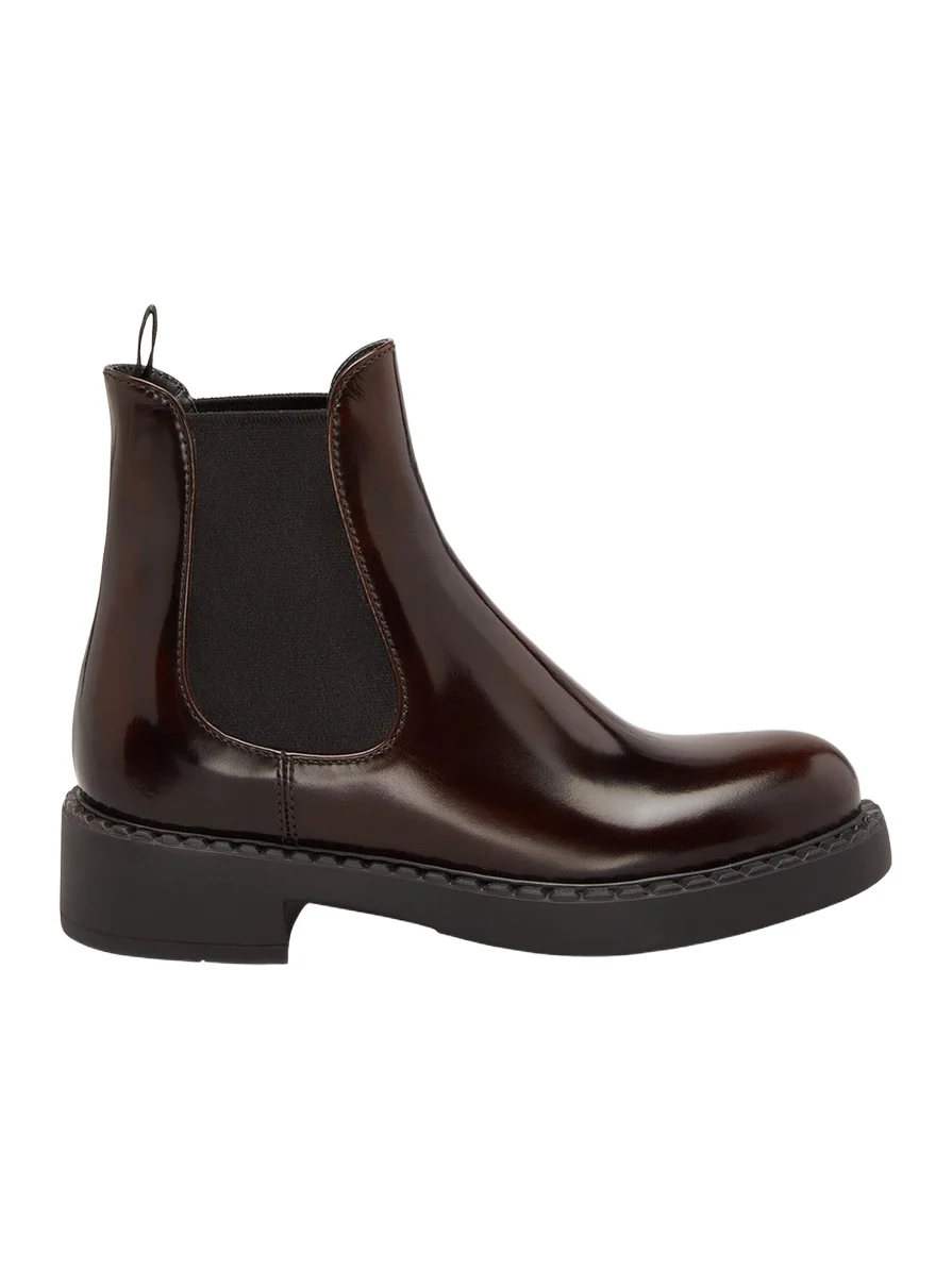 Leather Chelsea Pull-On Booties