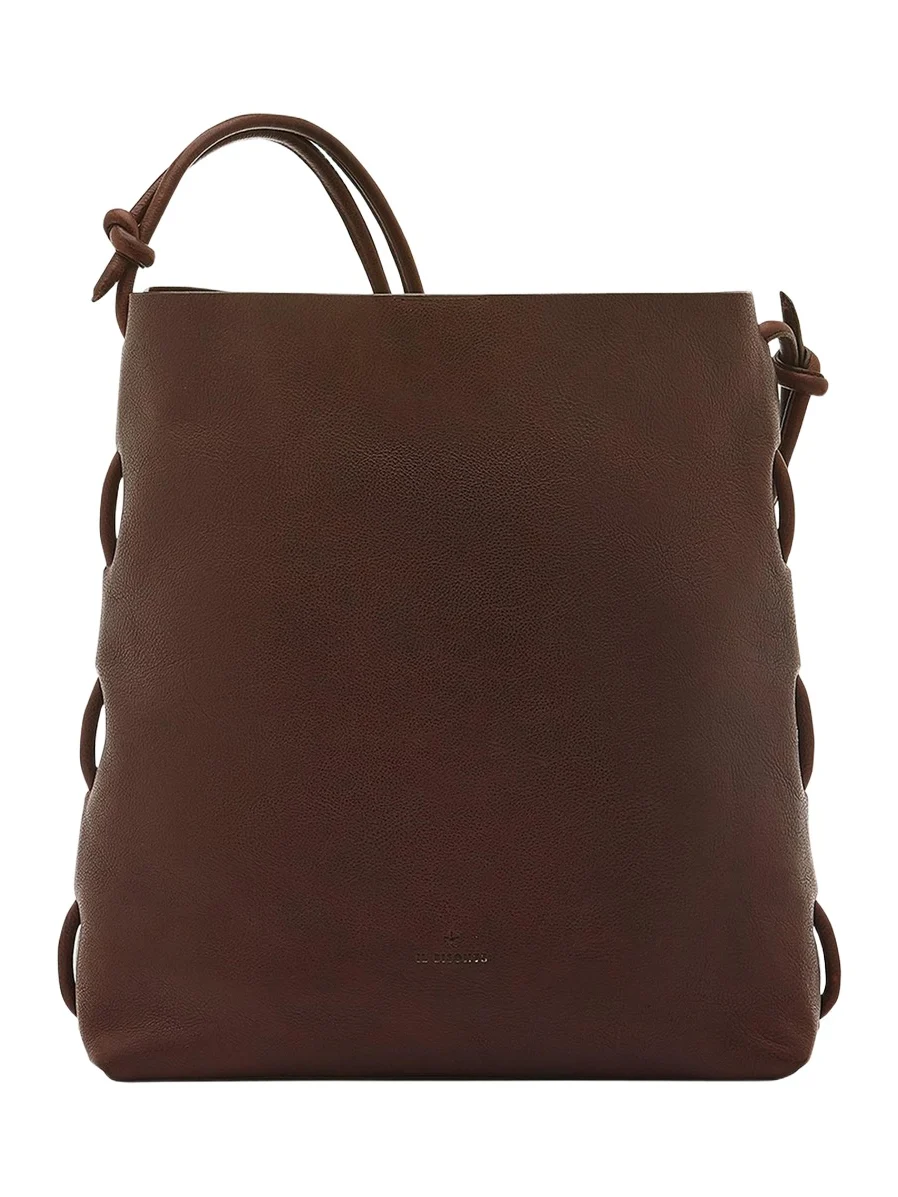 Il Bisonte Snodo Knot Leather Shoulder Bag