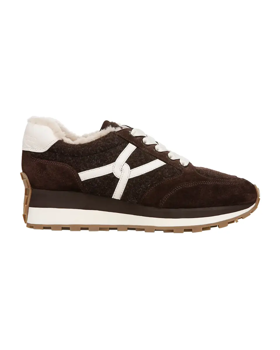 Veronica Beard Valentina Suede Shearling Retro Sneakers | Thumbnail 2 Veronica Beard Valentina Suede Shearling Retro Sneakers | Thumbnail 2
