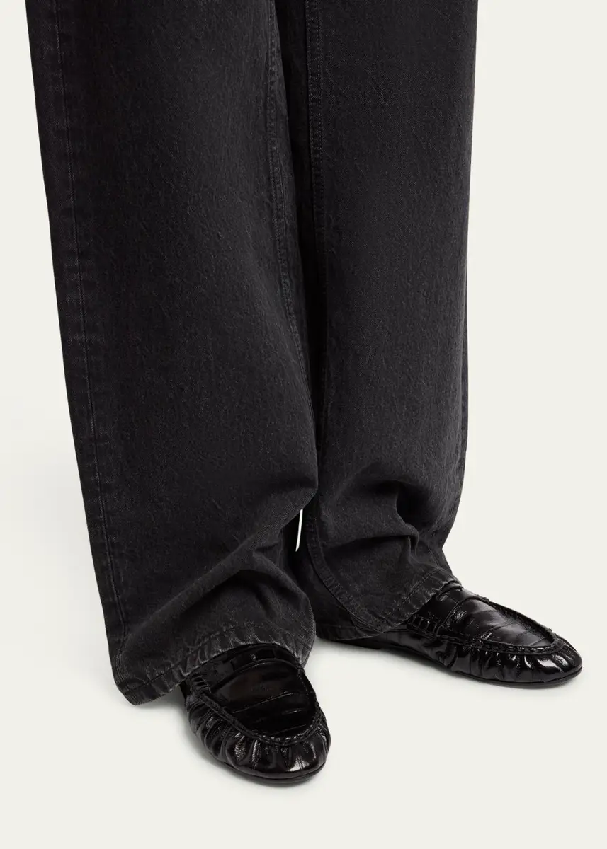 Saint Laurent Le Loafer Embossed Mules | Thumbnail 3 Saint Laurent Le Loafer Embossed Mules | Thumbnail 3