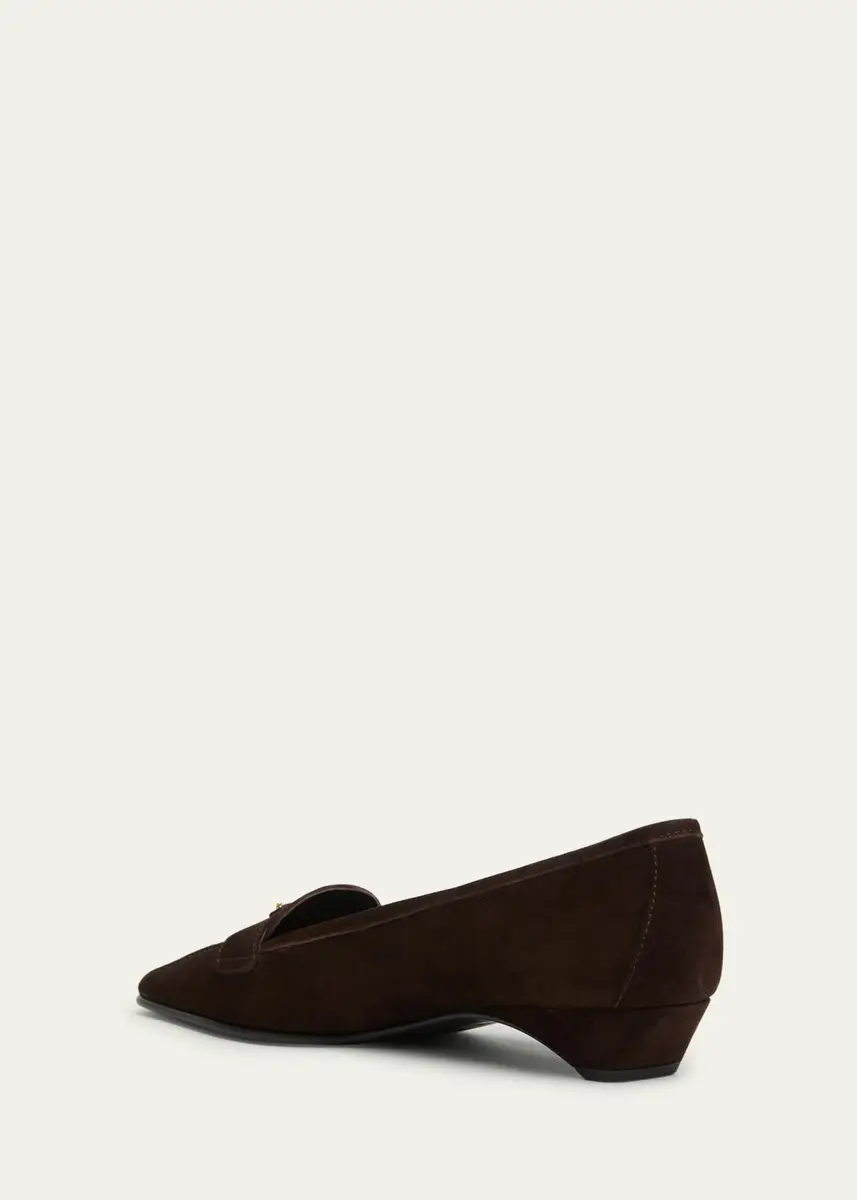 Prada Suede Pointed-Toe Loafers | Thumbnail 2 Prada Suede Pointed-Toe Loafers | Thumbnail 2