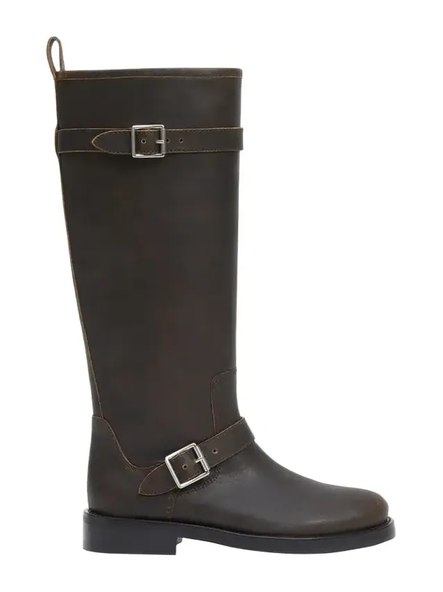 Simkhai Noah Leather Moto Boots