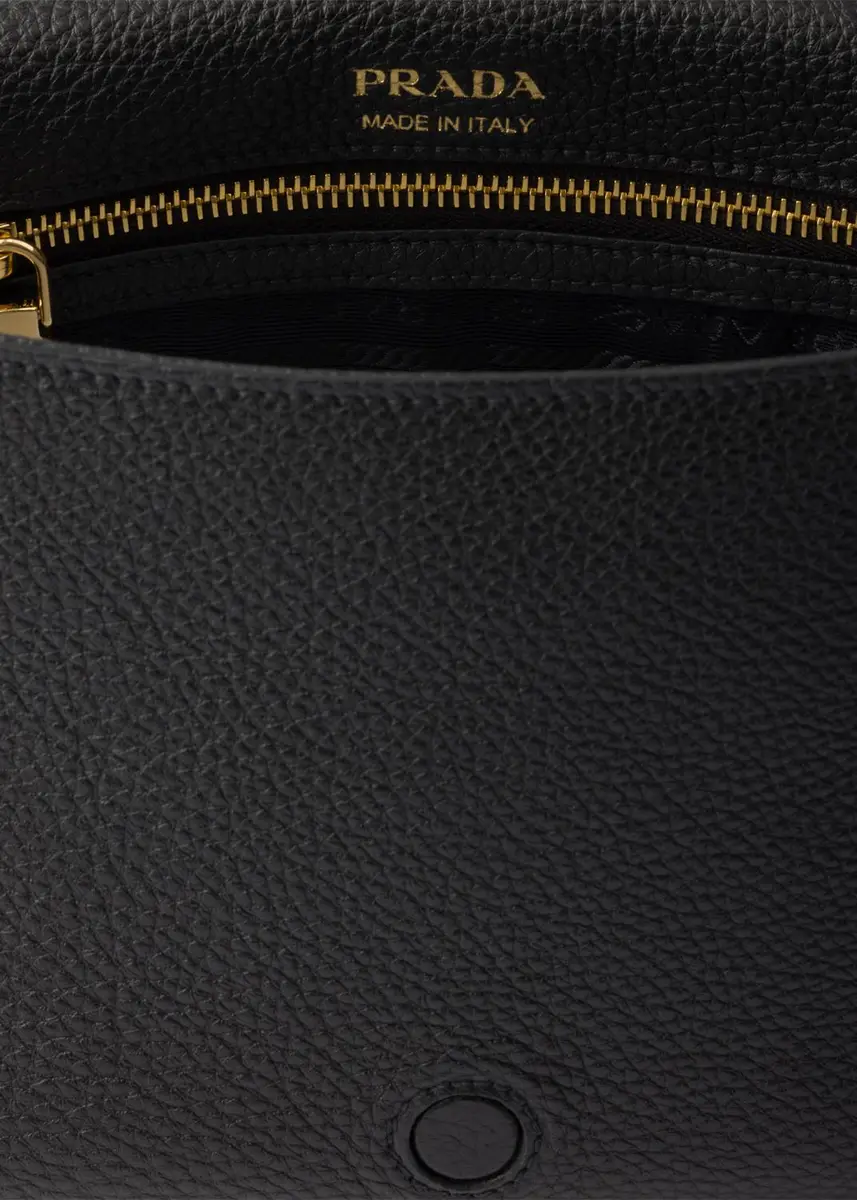 Prada Daino Flap Soft Leather Crossbody Bag | Thumbnail 3 Prada Daino Flap Soft Leather Crossbody Bag | Thumbnail 3