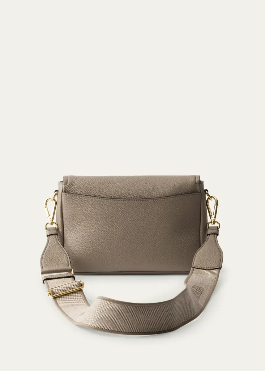 Prada Daino Flap Soft Leather Crossbody Bag | Thumbnail 4 Prada Daino Flap Soft Leather Crossbody Bag | Thumbnail 4