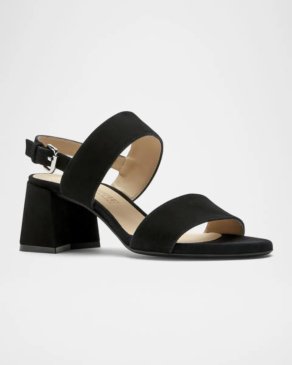 La Canadienne Flemming Suede Dual-Strap Slingback Sandals | Thumbnail 3