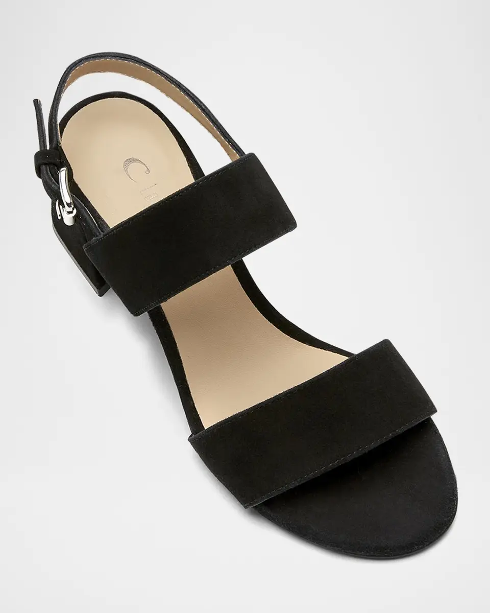La Canadienne Flemming Suede Dual-Strap Slingback Sandals | Thumbnail 4