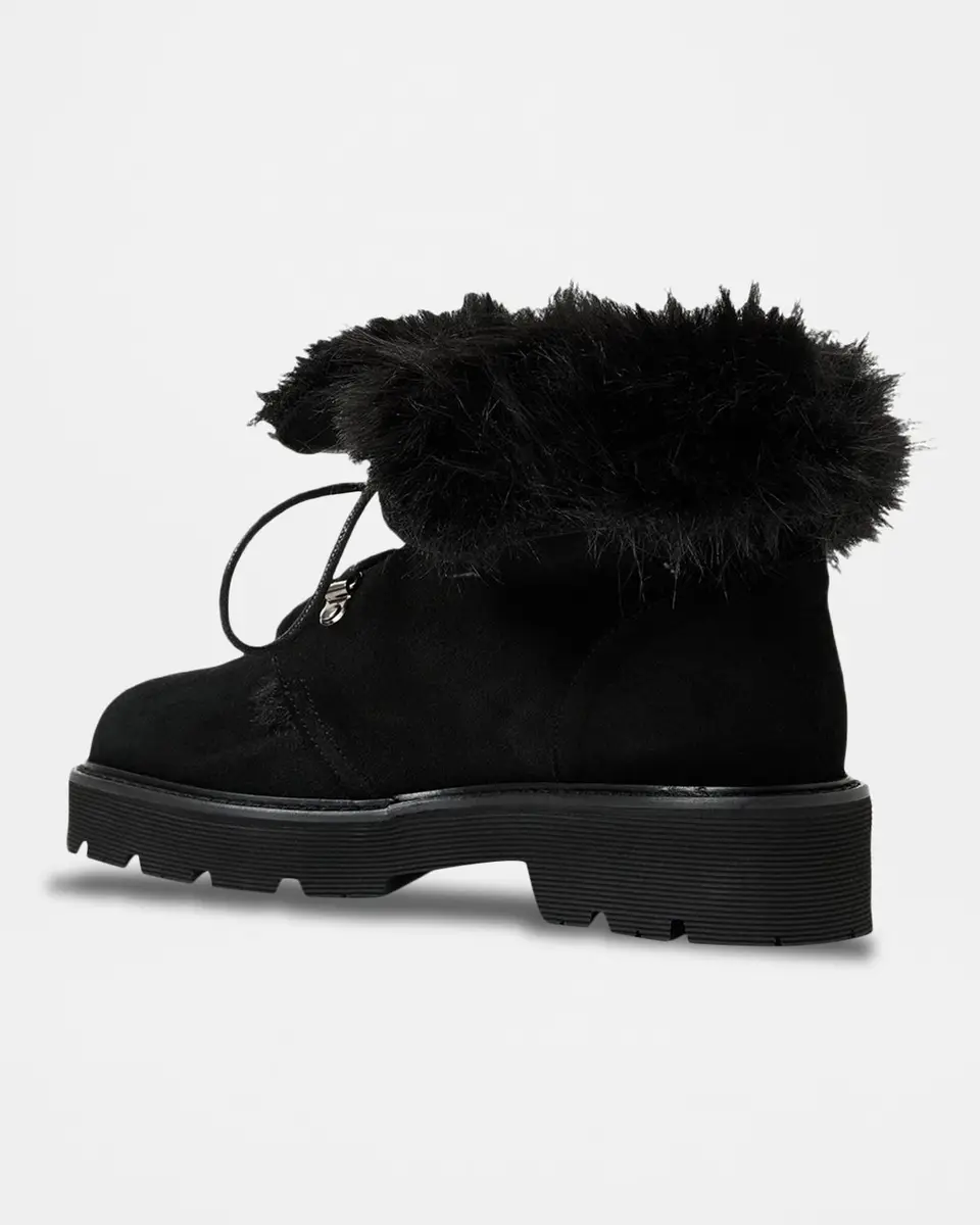 Aquatalia Eva Faux Shearling-Lined Suede Hiker Booties | Thumbnail 3