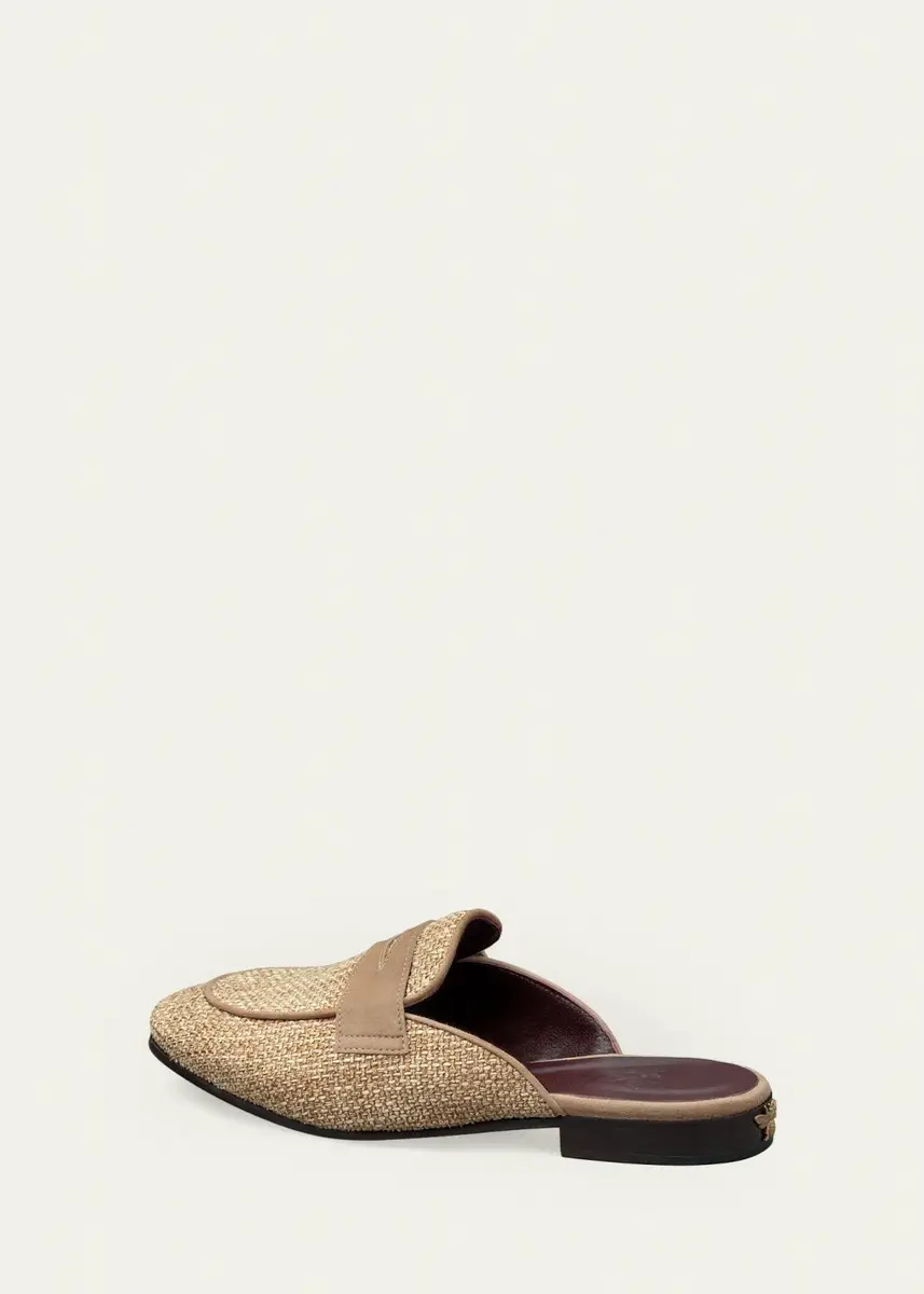 Bougeotte Raffia Loafer Mules | Thumbnail 2