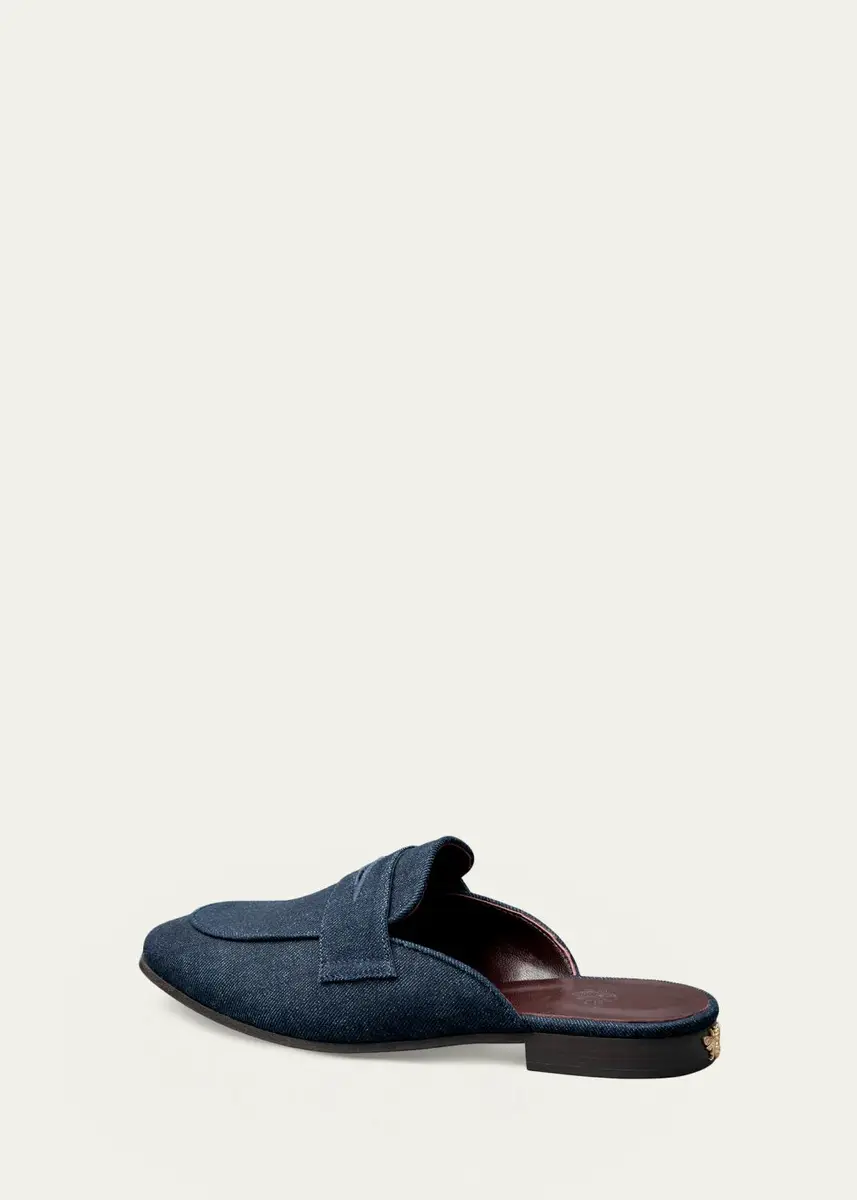 Bougeotte Denim Loafer Mules | Thumbnail 2
