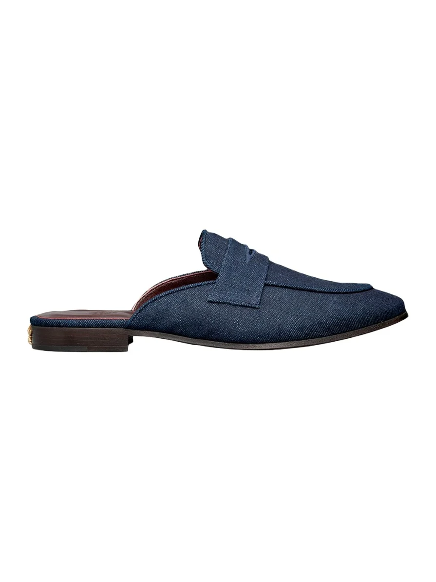 Bougeotte Denim Loafer Mules