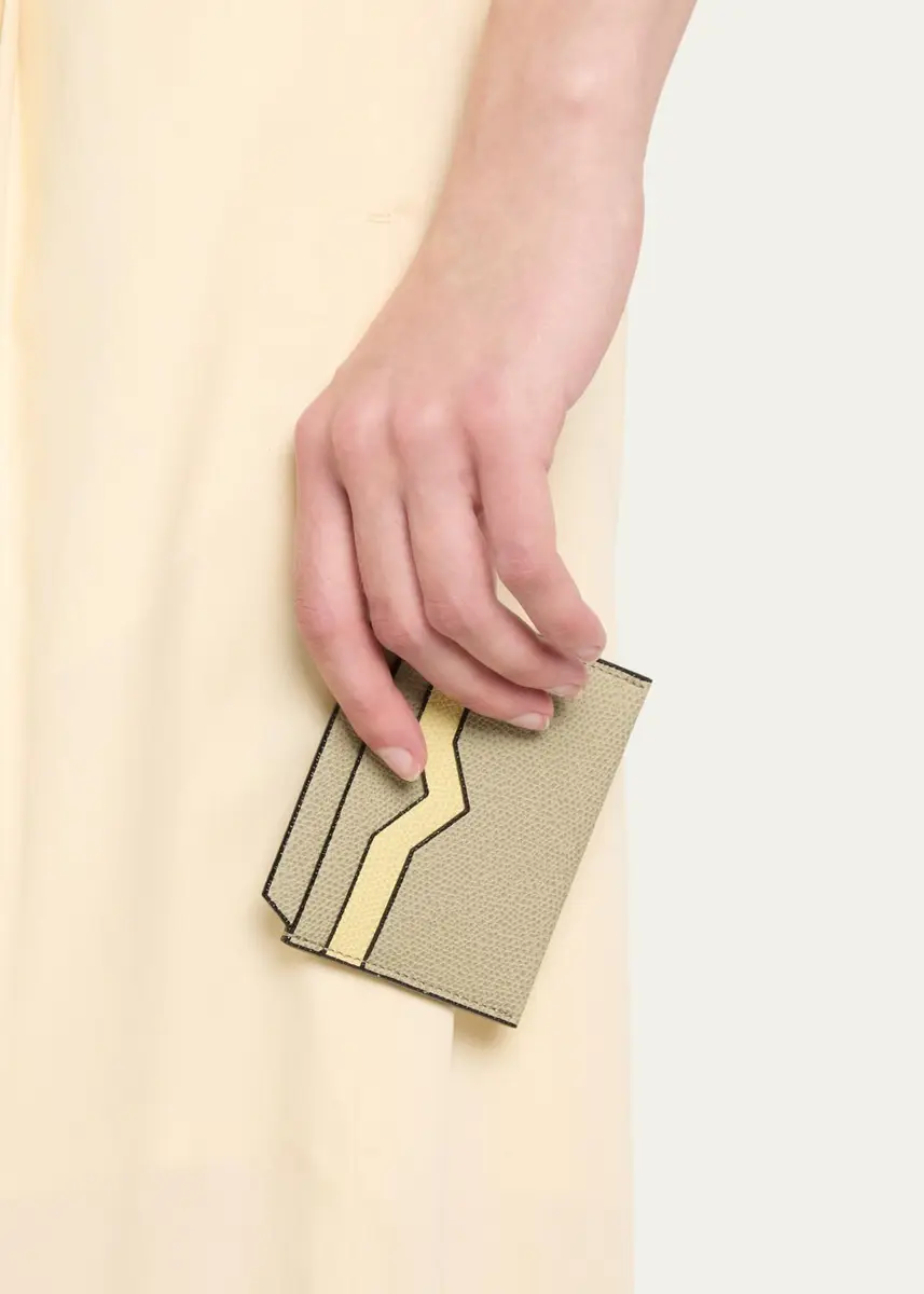 Valextra Calf Leather Card Holder | Thumbnail 5