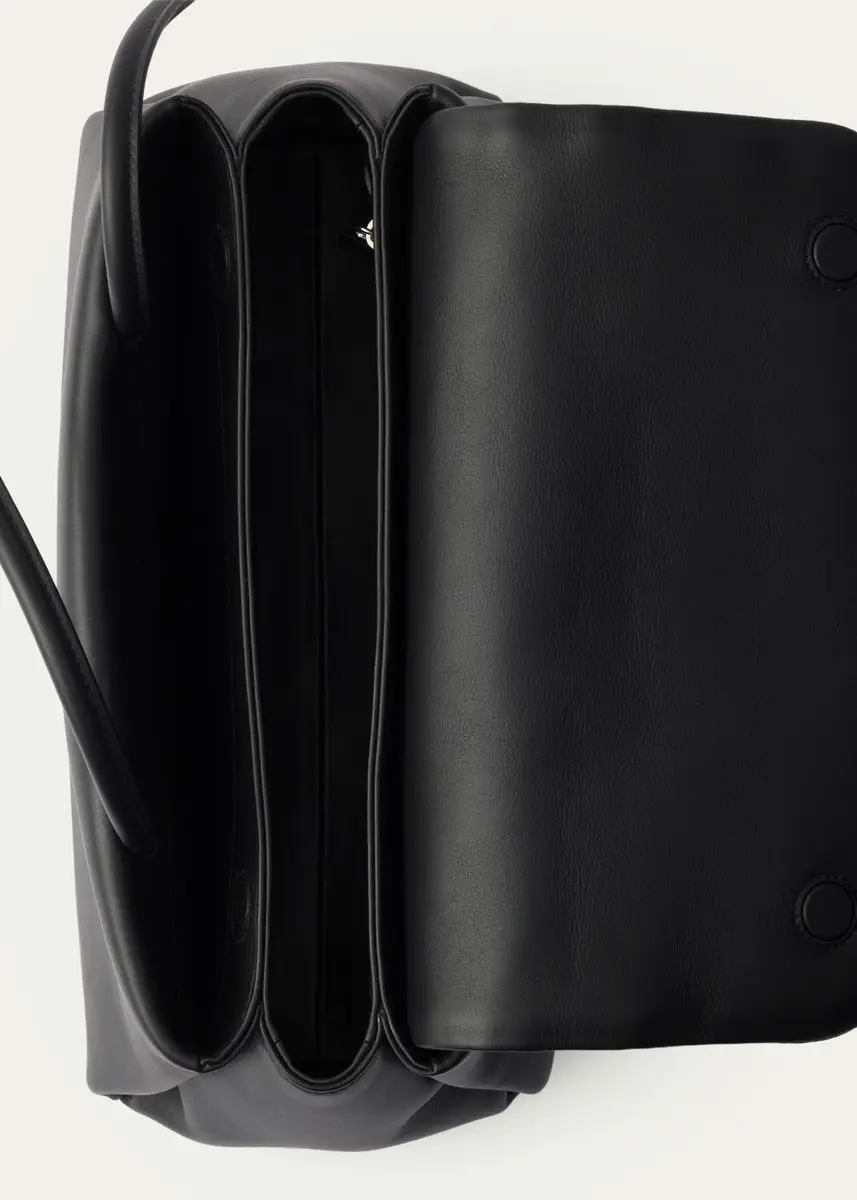 Prada Leather & Re-Nylon Flap Shoulder Bag | Thumbnail 4 Prada Leather & Re-Nylon Flap Shoulder Bag | Thumbnail 4