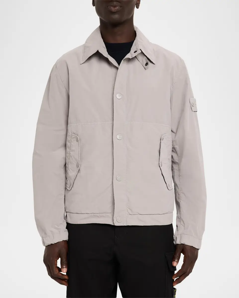 Stone Island Men's Ghost Nylon Field Jacket | Thumbnail 4 Stone Island Men's Ghost Nylon Field Jacket | Thumbnail 4