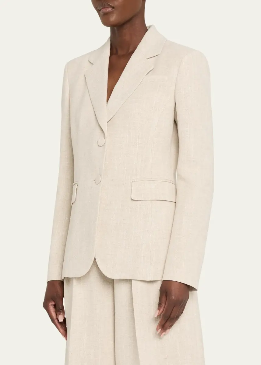 Altuzarra Fenice Slim Linen-Cotton Blazer | Thumbnail 4 Altuzarra Fenice Slim Linen-Cotton Blazer | Thumbnail 4