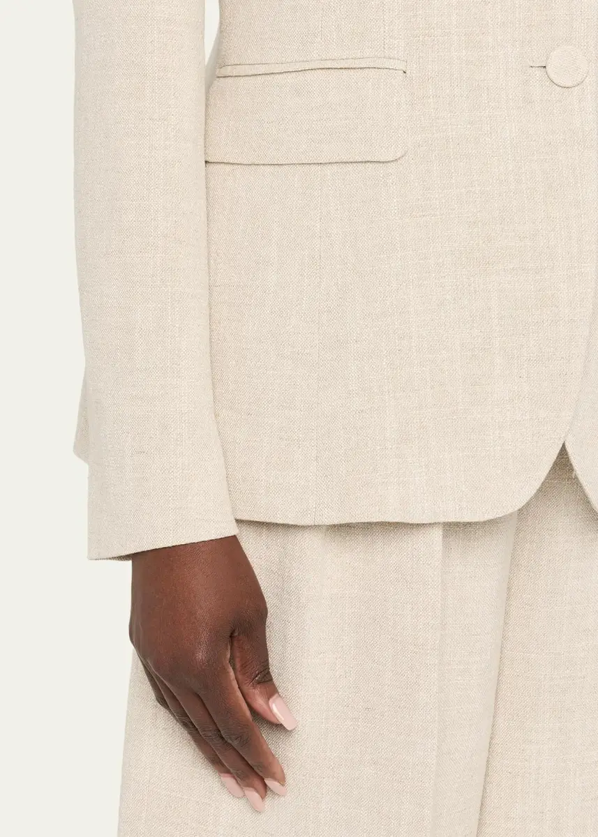 Altuzarra Fenice Slim Linen-Cotton Blazer | Thumbnail 5 Altuzarra Fenice Slim Linen-Cotton Blazer | Thumbnail 5