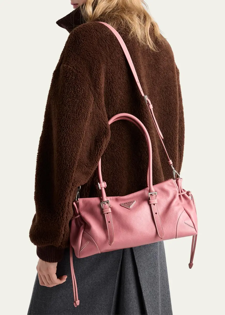 Prada Bonnie Medium Antiqued Leather Tote Bag | Thumbnail 5 Prada Bonnie Medium Antiqued Leather Tote Bag | Thumbnail 5