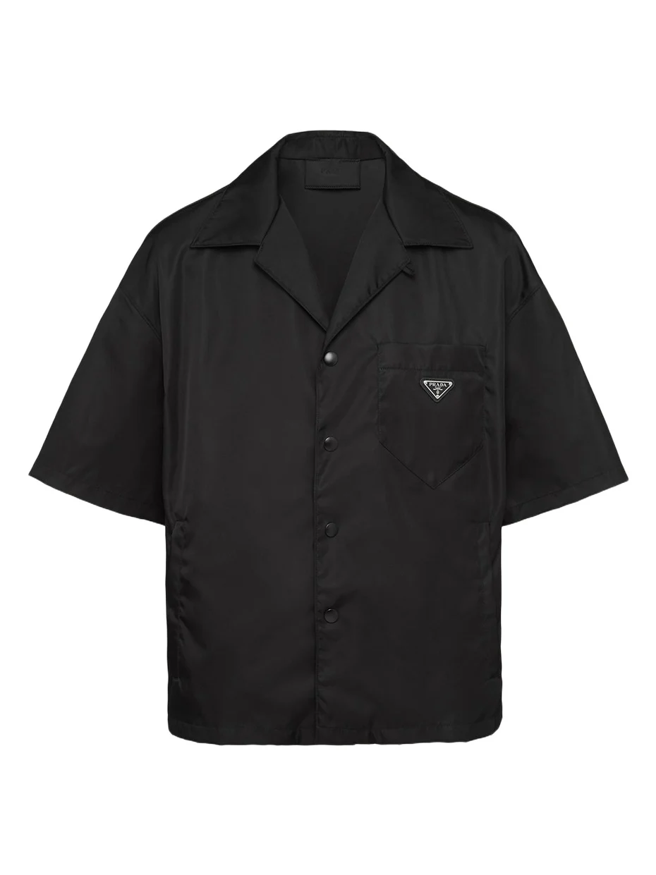 Prada Men's Re-Nylon Bowling Shirt