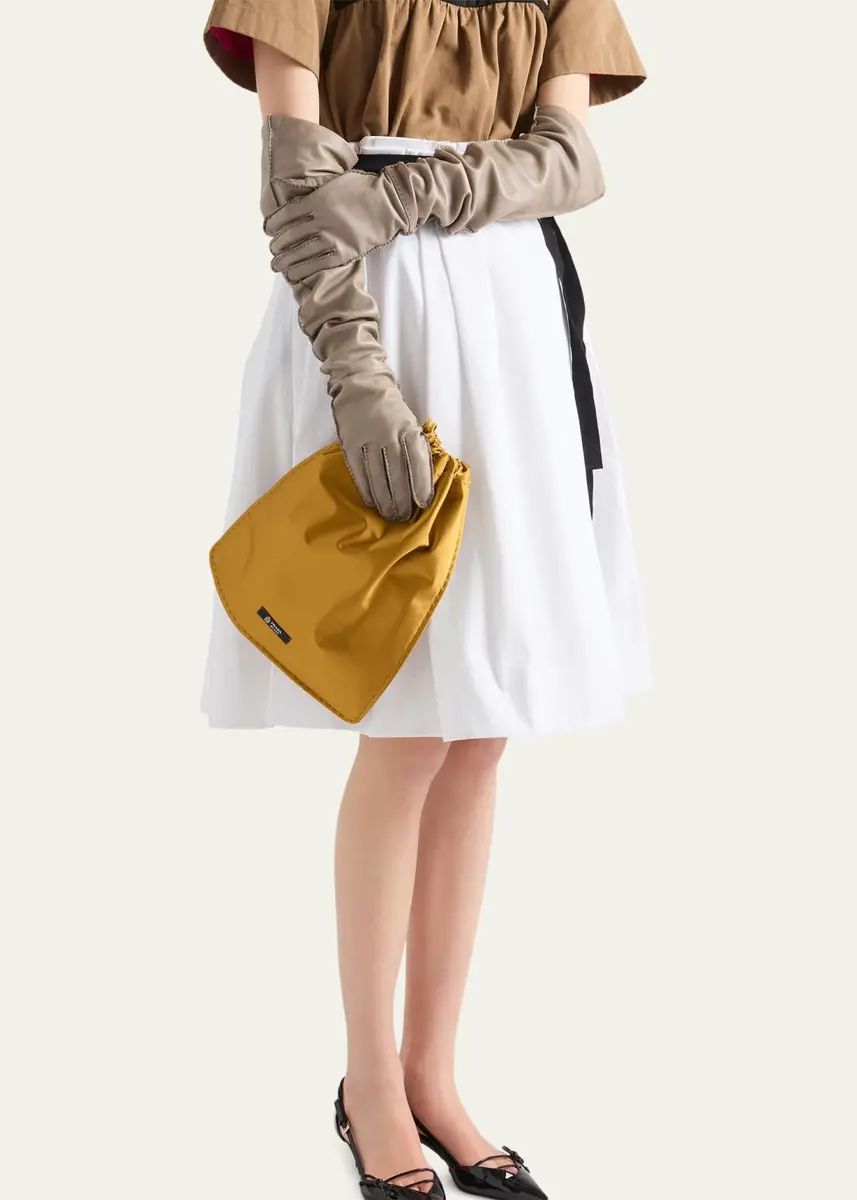Prada Wish Silk Duchesse Drawstring Pouch Bag | Thumbnail 9 Prada Wish Silk Duchesse Drawstring Pouch Bag | Thumbnail 9