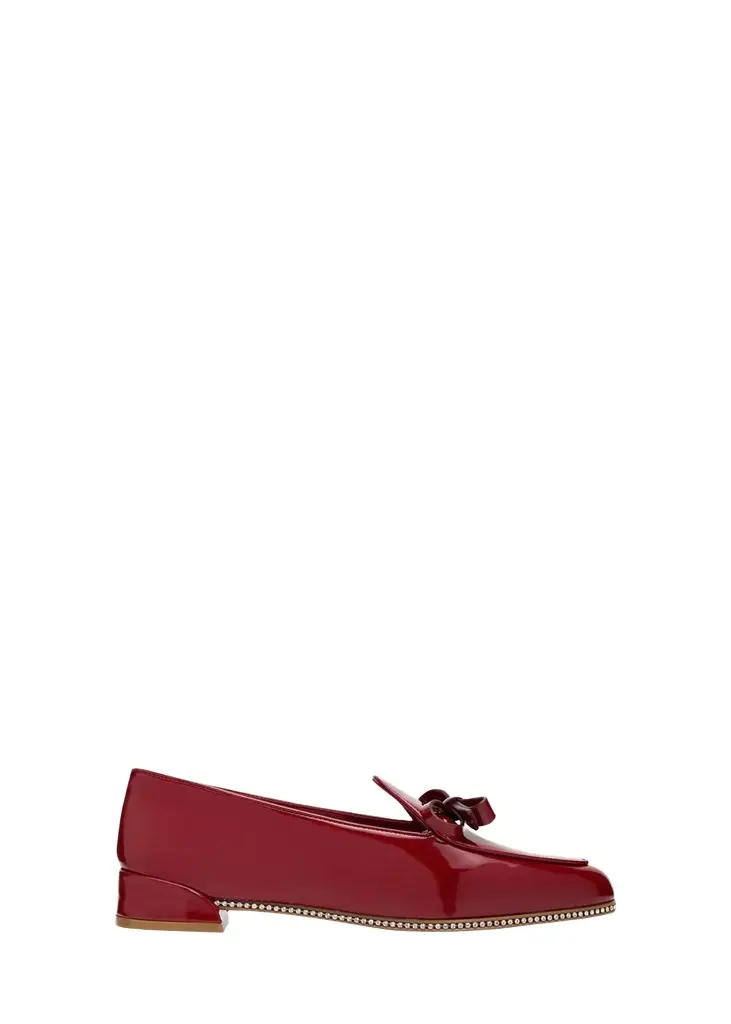 Christian Louboutin Mocastrass Embellished Patent Leather Loafers | Image 1 Christian Louboutin Mocastrass Embellished Patent Leather Loafers | Image 1