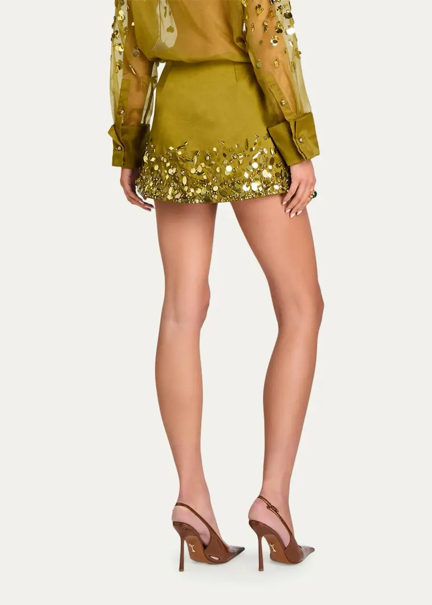 Retrofête Quilly Embellished Mini Skirt | Thumbnail 3 Retrofête Quilly Embellished Mini Skirt | Thumbnail 3