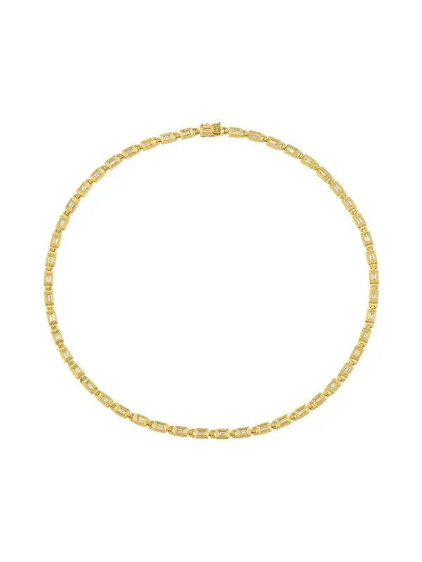 14K Yellow Gold & 2.356 TCW Diamond Tennis Necklace