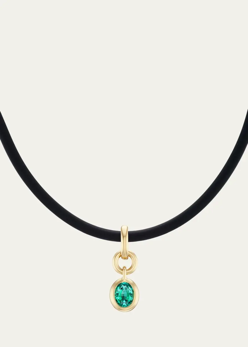 Uniform Object 18K Yellow Gold & Emerald Pendant | Thumbnail 4 Uniform Object 18K Yellow Gold & Emerald Pendant | Thumbnail 4