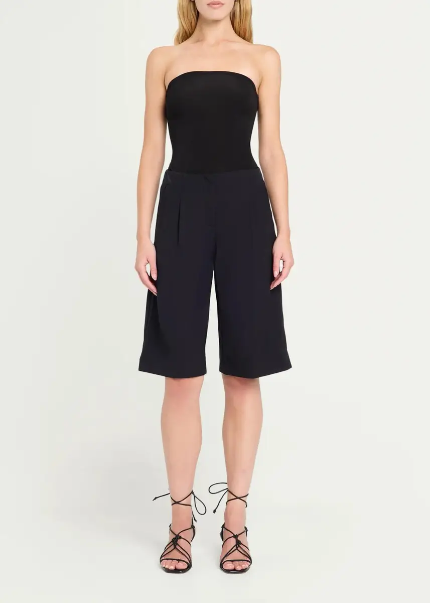 Christopher Esber Redux Strapless Jersey & Wool Bermuda Jumpsuit | Thumbnail 2