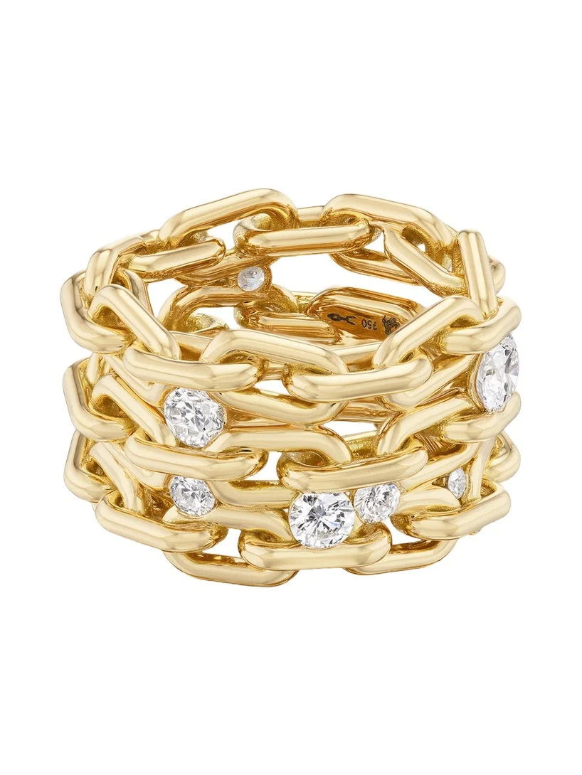 18K Yellow Gold & 1.1 TCW Diamond Ring 18K Yellow Gold & 1.1 TCW Diamond Ring