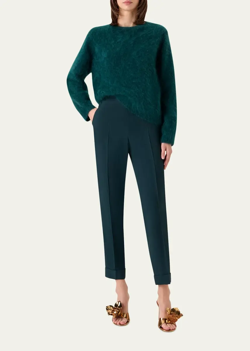 Akris Cloud Cashmere Crewneck Sweater | Thumbnail 2 Akris Cloud Cashmere Crewneck Sweater | Thumbnail 2