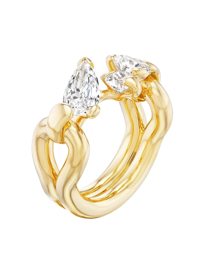 18K Gold & 2.65 TCW Diamond Triptych Mantle Ring 18K Gold & 2.65 TCW Diamond Triptych Mantle Ring