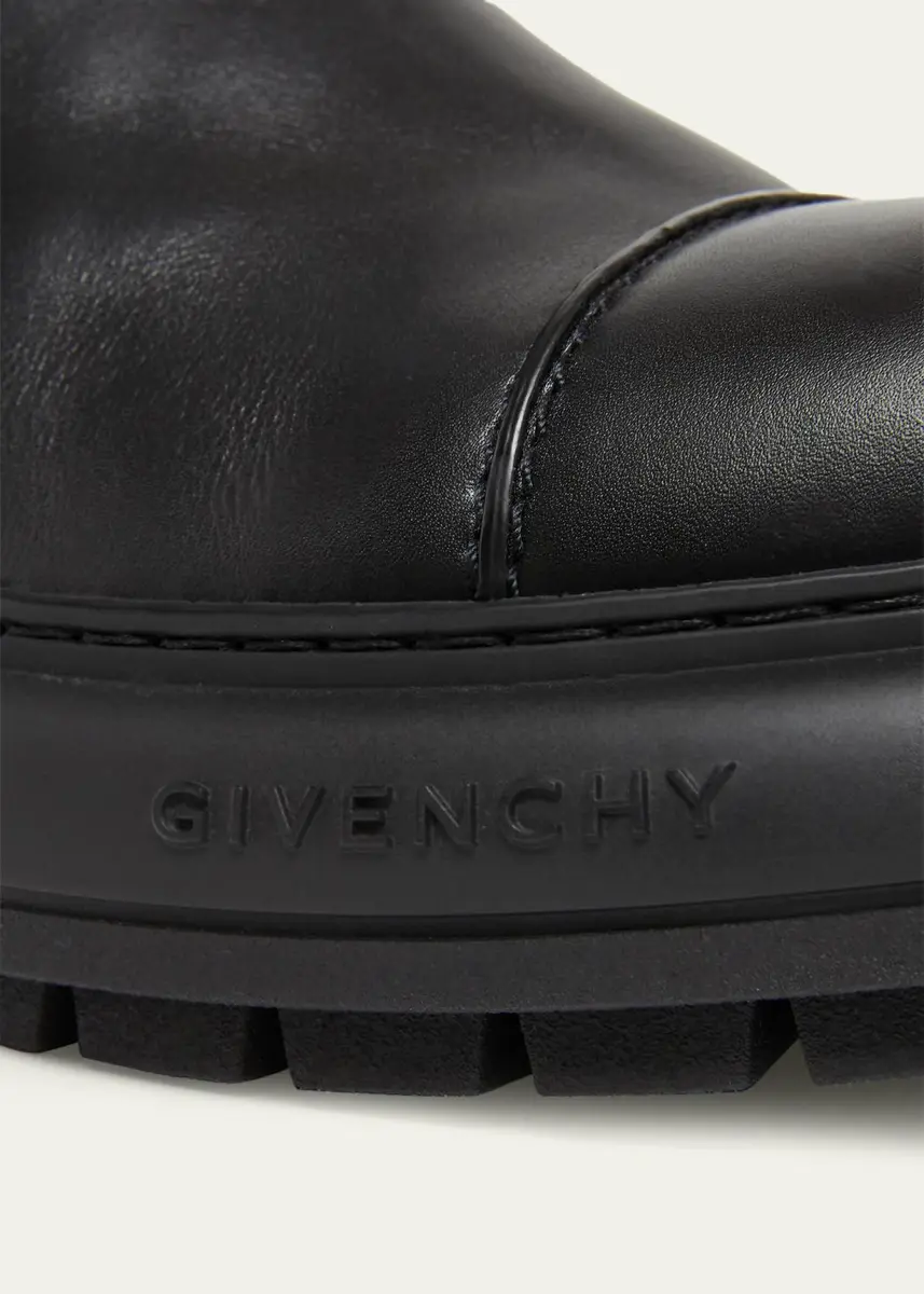 Givenchy Men's Leather Biker Ankle Boots | Thumbnail 5 Givenchy Men's Leather Biker Ankle Boots | Thumbnail 5